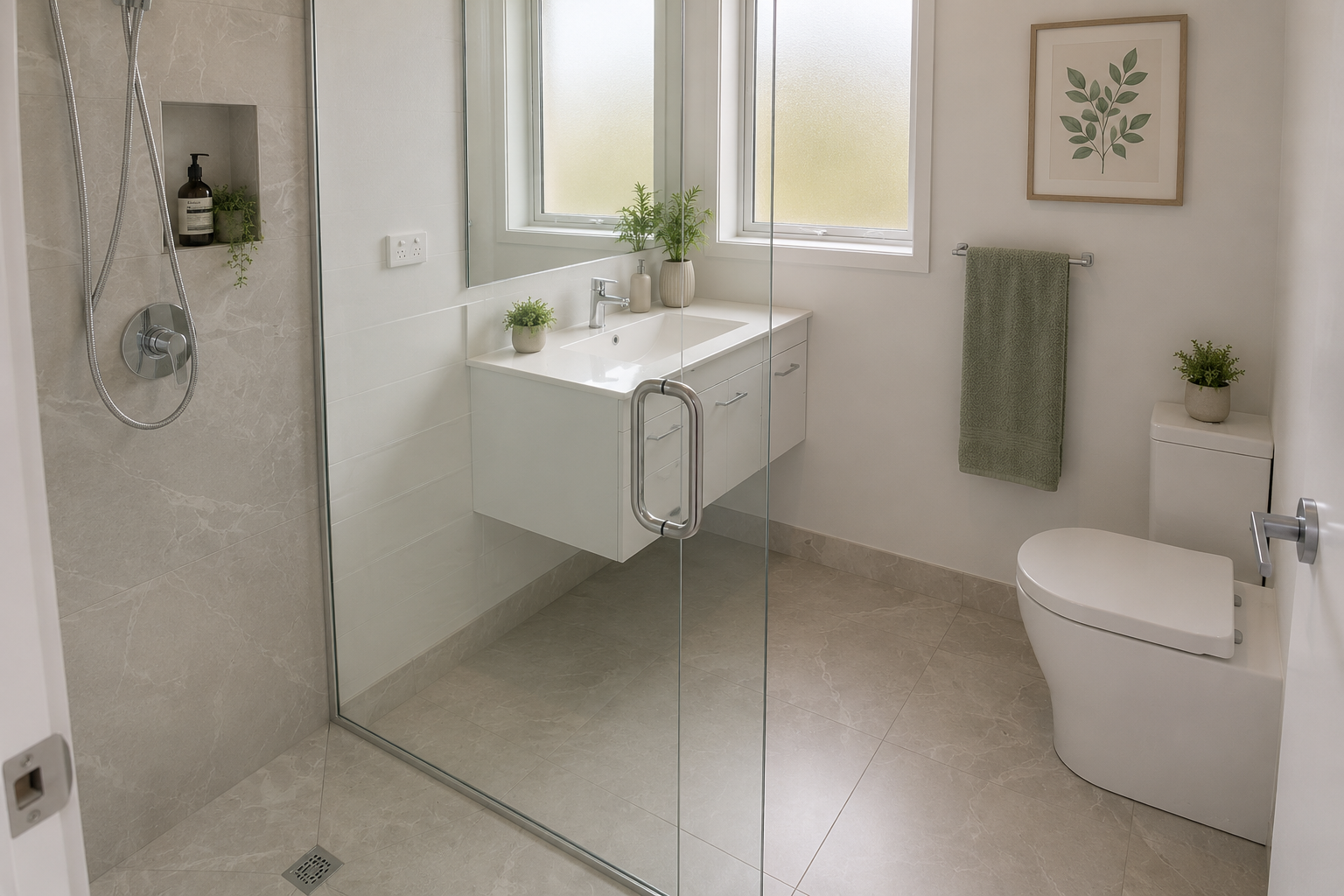 Foxton family home bathroom