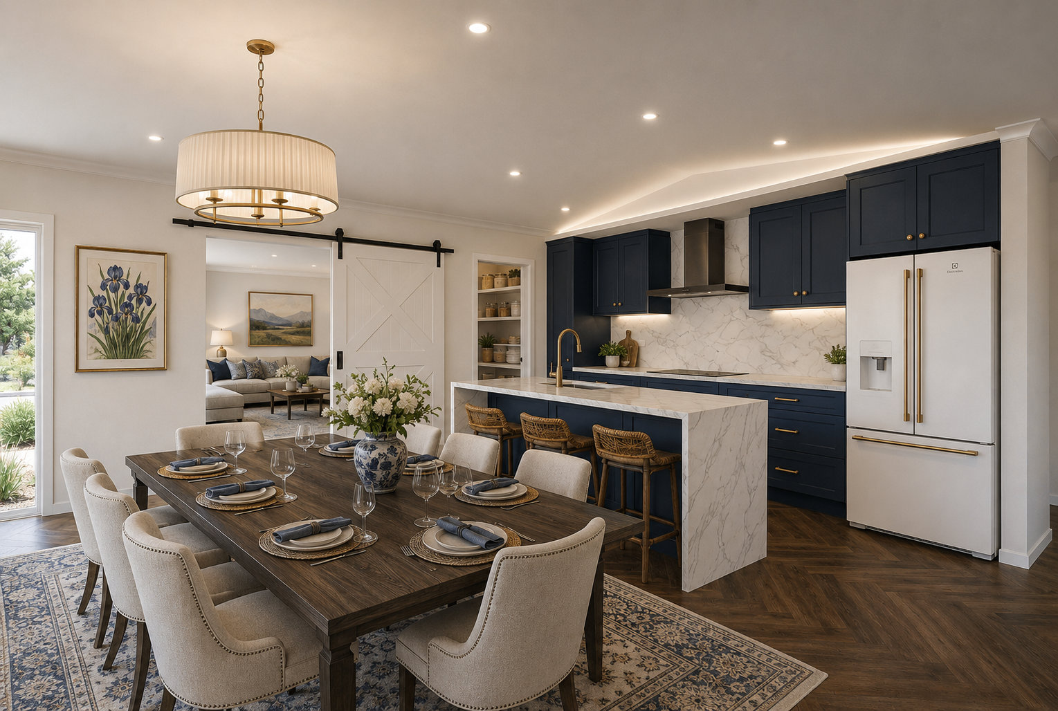 The stunning kitchen