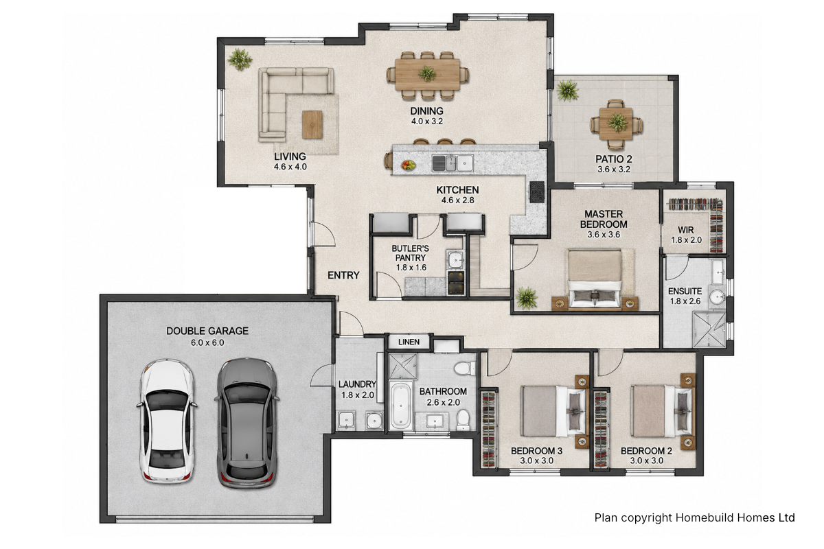 The Willow 3D plan