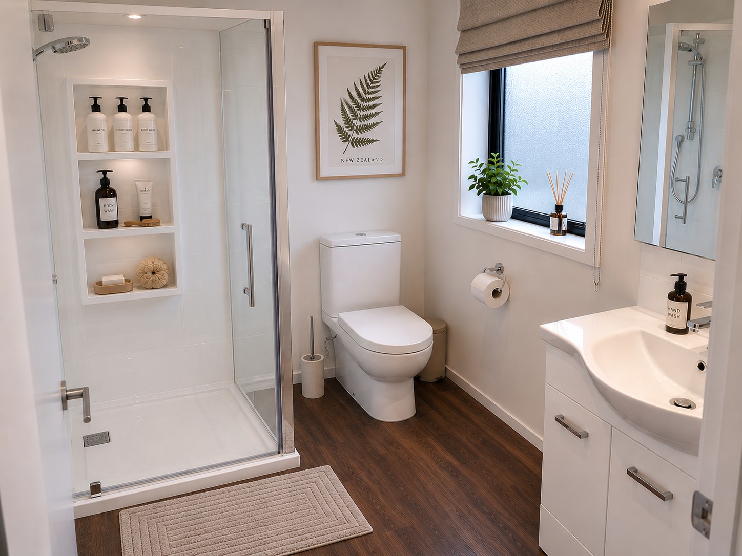 The Evergreen bathroom